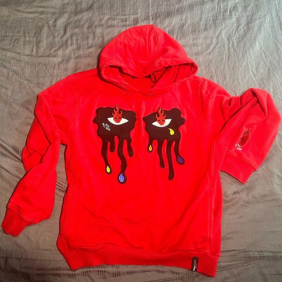 Drip Dog LV Red/White Hoodie